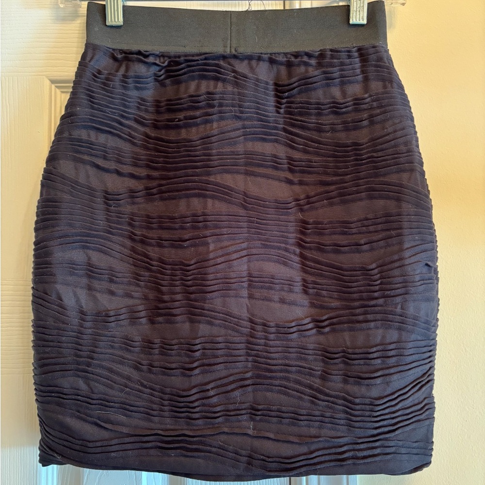 Forever 21 Blue Bubble Mini Skirt Ruched Cocktail